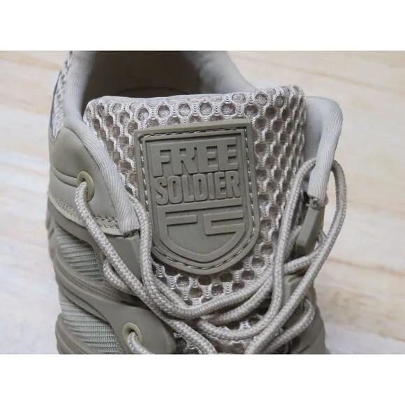 Mens Free Soldier Upstream Shoes Tactical Camping Hiking‎ Breathable Brown Tan 9