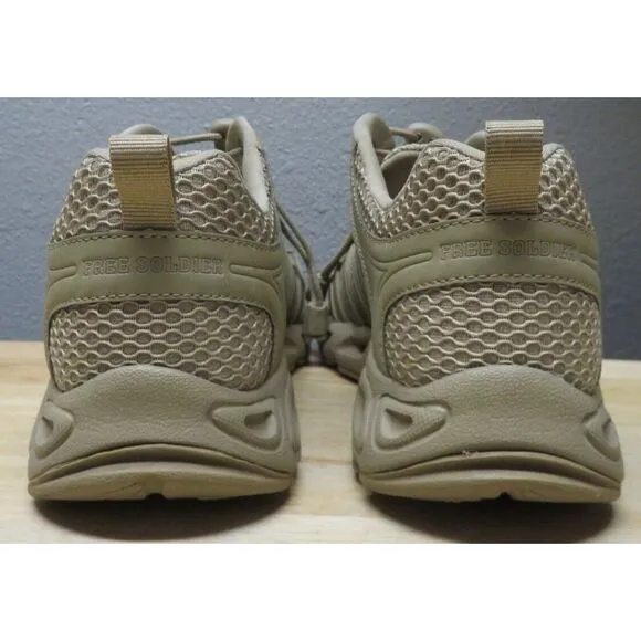 Mens Free Soldier Upstream Shoes Tactical Camping Hiking‎ Breathable Brown Tan 9