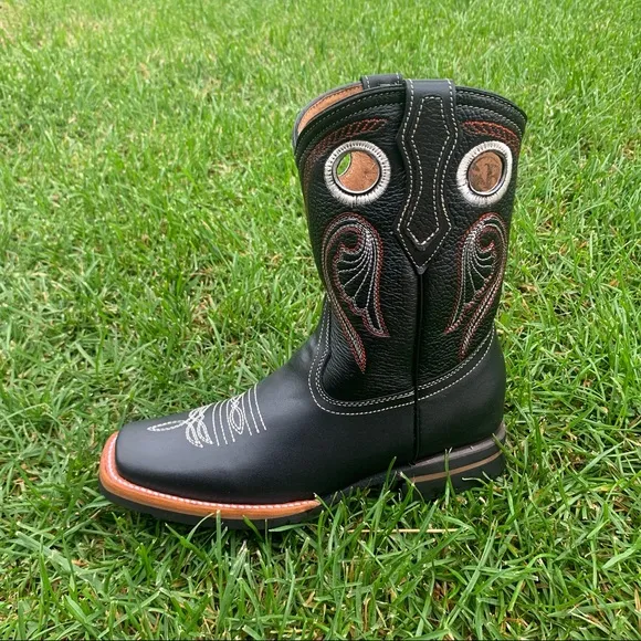 Men’s Genuine Leather Western Rodeo Cowboy Boots