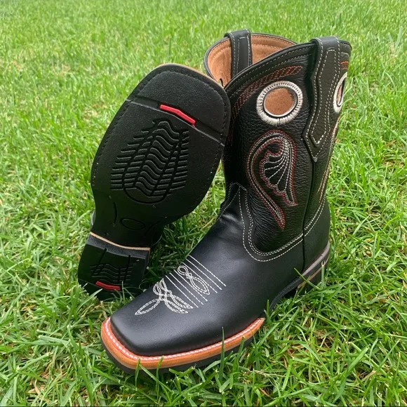 Men’s Genuine Leather Western Rodeo Cowboy Boots