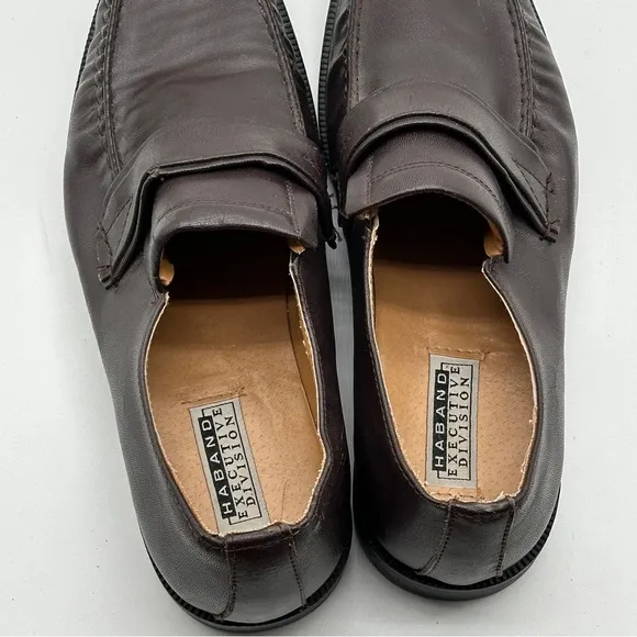 Men's Haband Executive Division Dress Shoes Dark Brown Size 10 D