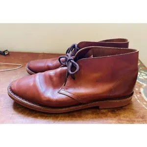 MEN’S J CREW  LIGHT BROWN LEATHER CHUKKA BOOTS SIZE 11 MADE IN ITALY