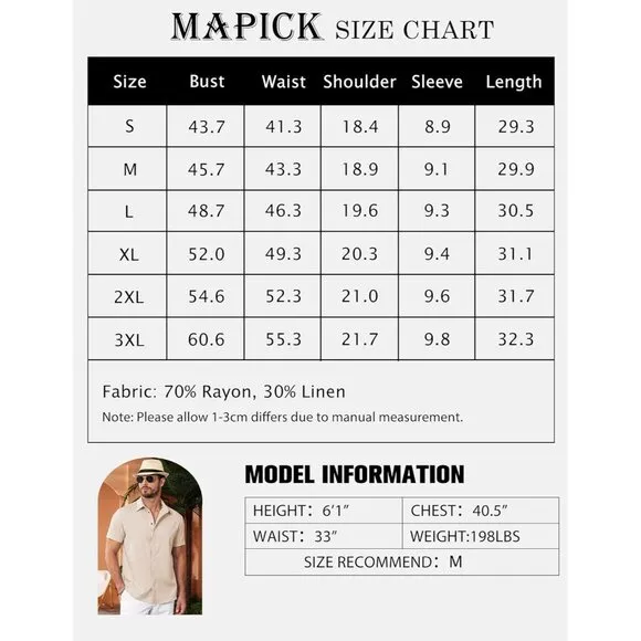 Men's Light Khaki Linen Short Sleeve Button Down Casual Shirt Business