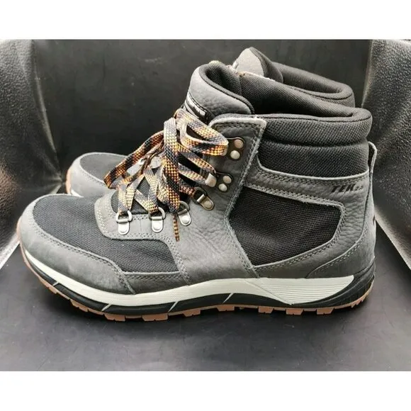 Men's LL Bean Tek 2.5 Mountain Classic Mid Hiking Lace Up Boots Gray Size 10.5 M