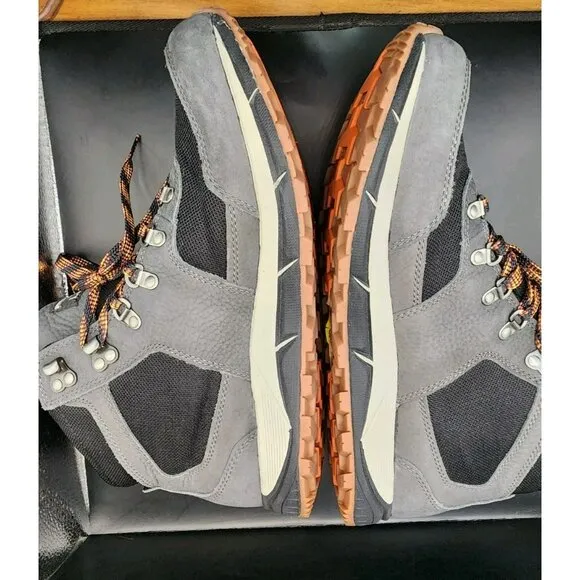 Men's LL Bean Tek 2.5 Mountain Classic Mid Hiking Lace Up Boots Gray Size 10.5 M