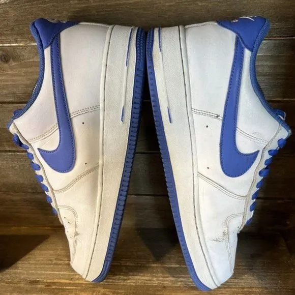 Mens Nike Air Force 1 Low 07 Medium Blue Basketball Shoes Sneakers Size‎ 11.5 M