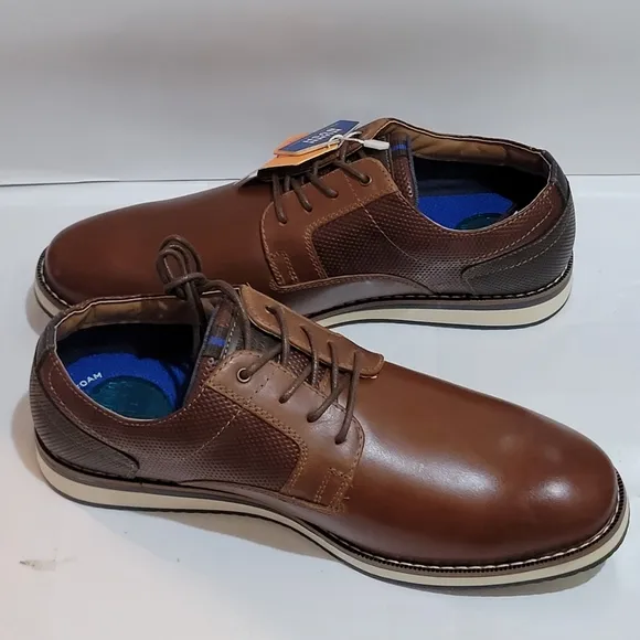 Men's‎ Nunn Bush Circuit Plain Toe Oxford Walking Shoes Brandy