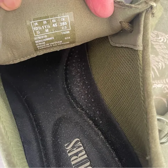Men's Olive Green Suede Shoes