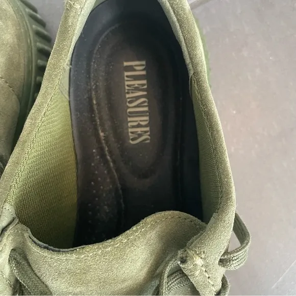 Men's Olive Green Suede Shoes