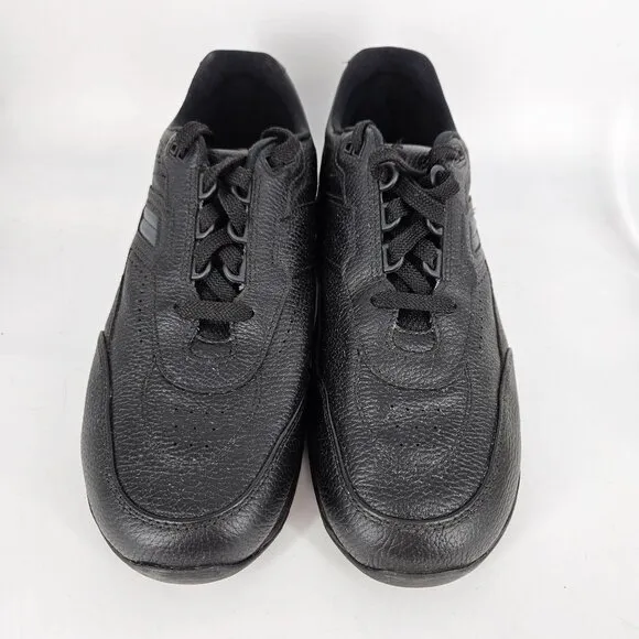 Mens Ortho Shoes SAS 10M Black Leather Journey II Gravity Ortho Walking Lace Up