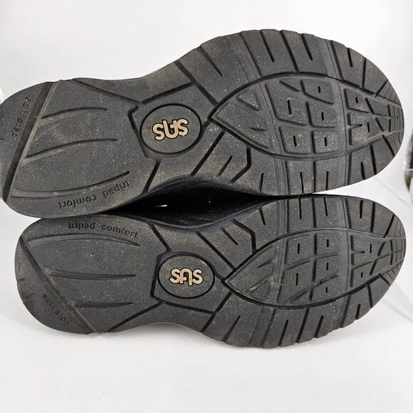 Mens Ortho Shoes SAS 10M Black Leather Journey II Gravity Ortho Walking Lace Up
