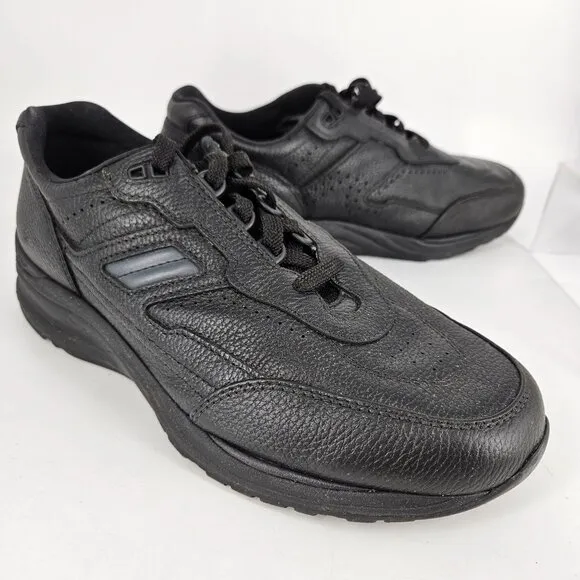 Mens Ortho Shoes SAS 10M Black Leather Journey II Gravity Ortho Walking Lace Up
