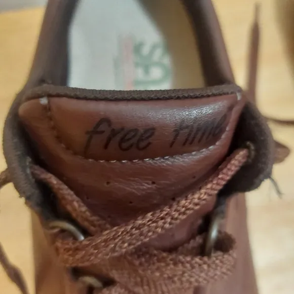 Men's SAS Free Time Tripad Comfort Brown Leather Laced Shoes Size 12M