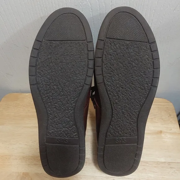Men's SAS Free Time Tripad Comfort Brown Leather Laced Shoes Size 12M