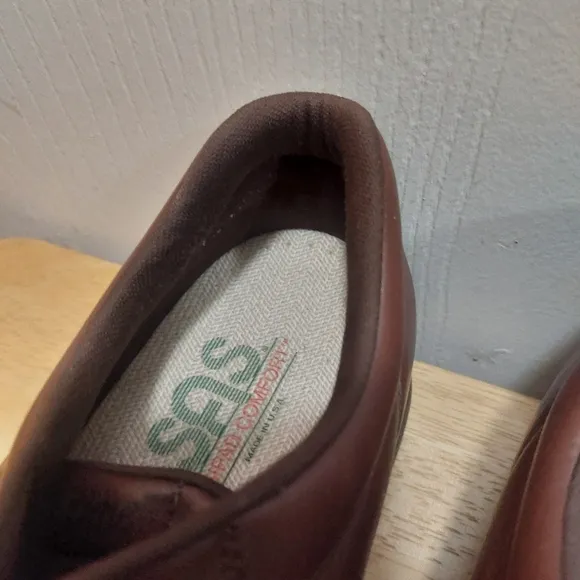 Men's SAS Free Time Tripad Comfort Brown Leather Laced Shoes Size 12M