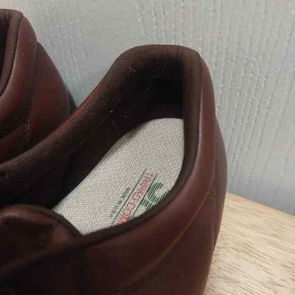 Men's SAS Free Time Tripad Comfort Brown Leather Laced Shoes Size 12M