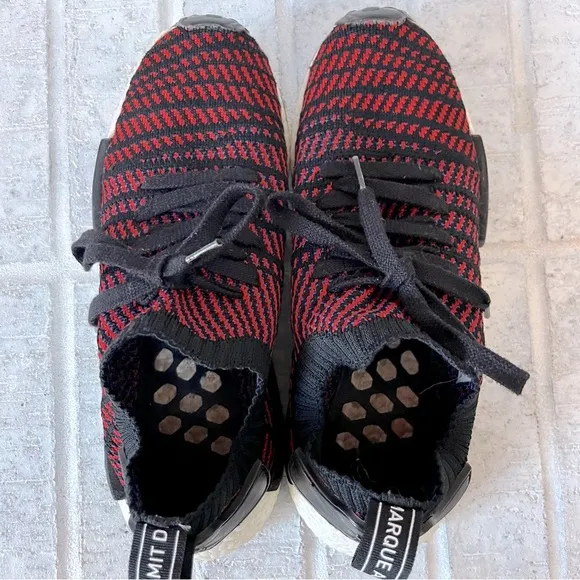 Men’s Size 8 Adidas NMD_R1 STLT Primeknit Red/Core/Black/Red/Blue Shoes