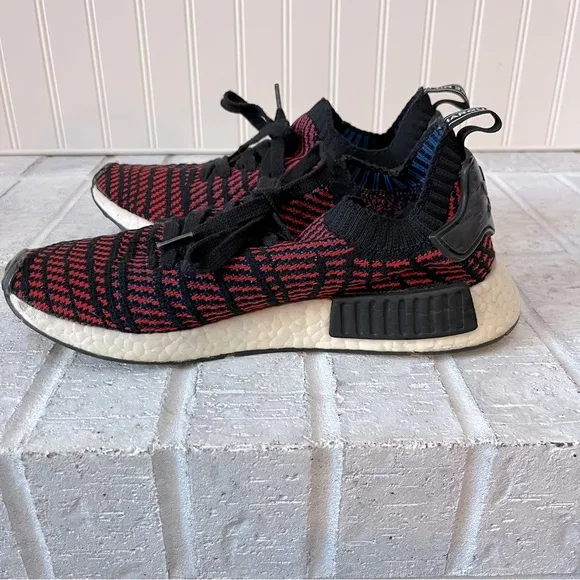 Men’s Size 8 Adidas NMD_R1 STLT Primeknit Red/Core/Black/Red/Blue Shoes