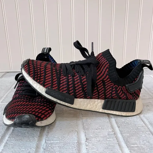 Men’s Size 8 Adidas NMD_R1 STLT Primeknit Red/Core/Black/Red/Blue Shoes