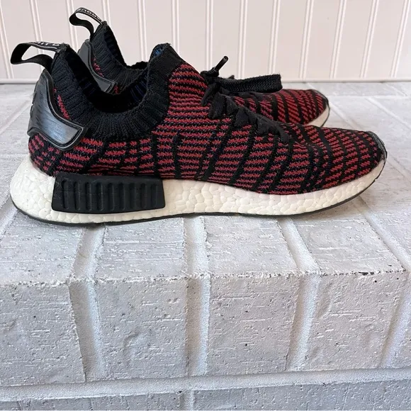 Men’s Size 8 Adidas NMD_R1 STLT Primeknit Red/Core/Black/Red/Blue Shoes
