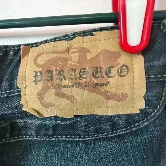 Men's Sz 31 Parasuco Denim Embroidered Fashion Jeans
