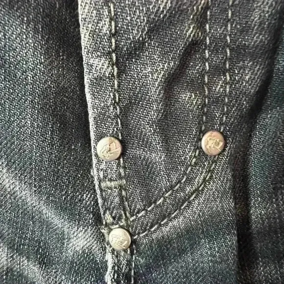 Men's Sz 31 Parasuco Denim Embroidered Fashion Jeans