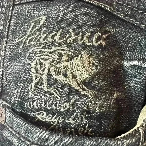 Men's Sz 31 Parasuco Denim Embroidered Fashion Jeans