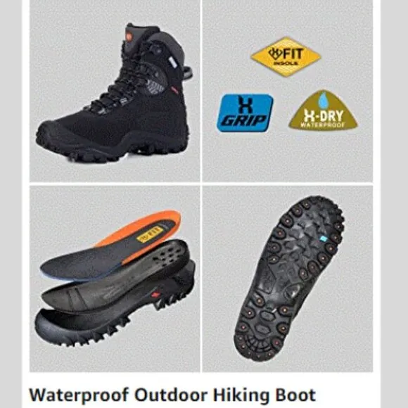 Men's Thermator Mid-Rise Lightweight Hiking Insulated Non-Slip Outdoor Boots