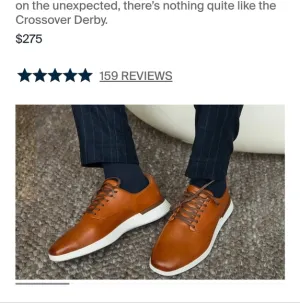 Men's Wolf &amp; Shepherd Crossover Dress Shoe