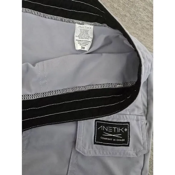 Men's Anitek Tech Pants Performance Outdoor  Utility Lightweight Grey Size 38
