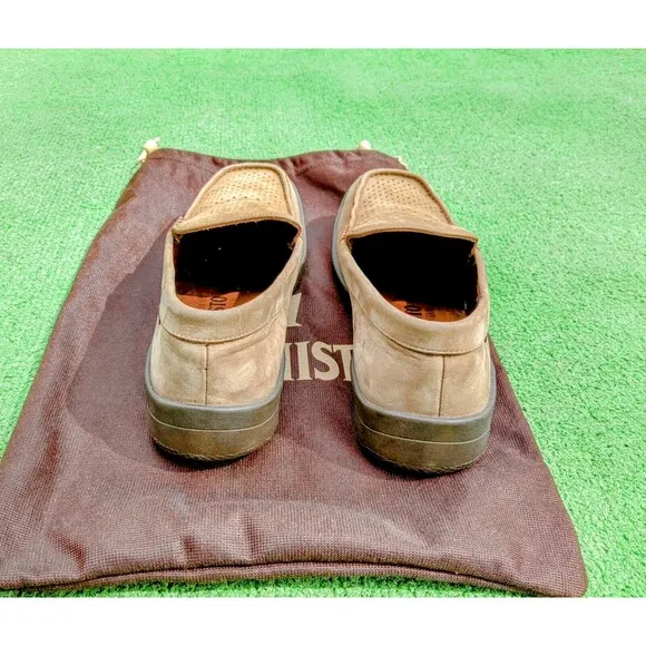 Mephisto Algoras Gray Suede Cool Vented Slip-On Moccasins US 7/6.5EUR Shoes EUC