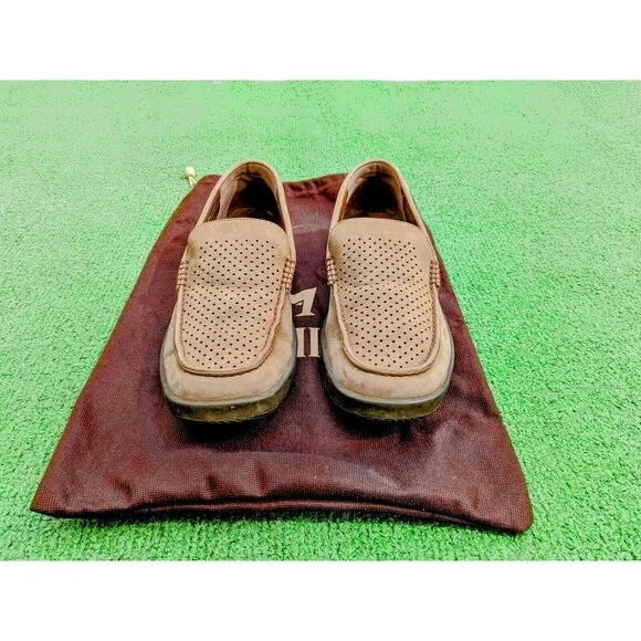 Mephisto Algoras Gray Suede Cool Vented Slip-On Moccasins US 7/6.5EUR Shoes EUC