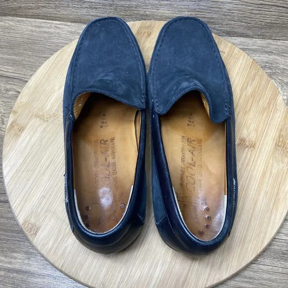 Mephisto Baduard Black Leather Smooth Nubuck Loafers Men’s Size 8 US Slip On
