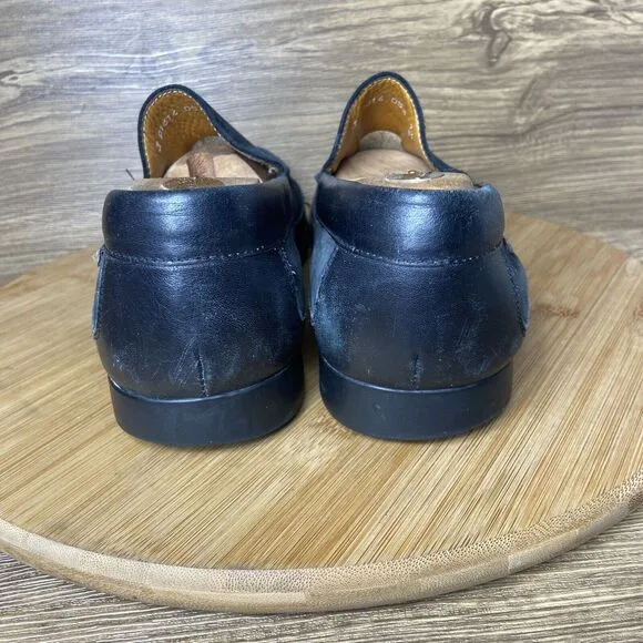Mephisto Baduard Black Leather Smooth Nubuck Loafers Men’s Size 8 US Slip On