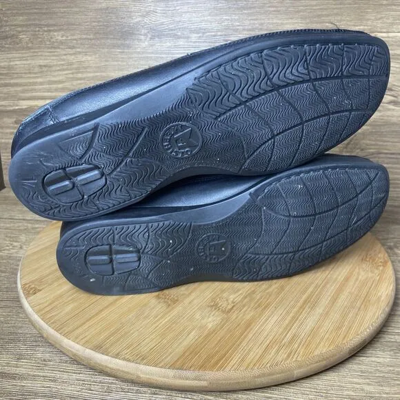 Mephisto Baduard Black Leather Smooth Nubuck Loafers Men’s Size 8 US Slip On