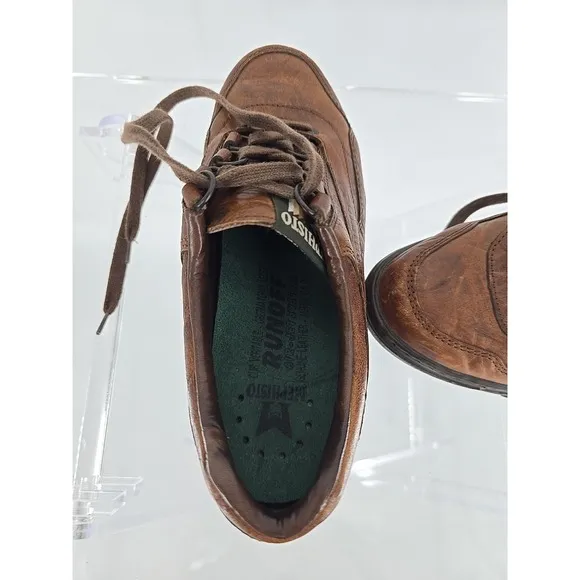 Mephisto Brown Leather Runoff AirJet Walking Shoe Mens Sz 6.5 Casual Sport Shoes