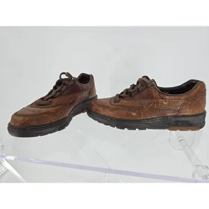 Mephisto Brown Leather Runoff AirJet Walking Shoe Mens Sz 6.5 Casual Sport Shoes