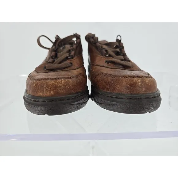 Mephisto Brown Leather Runoff AirJet Walking Shoe Mens Sz 6.5 Casual Sport Shoes