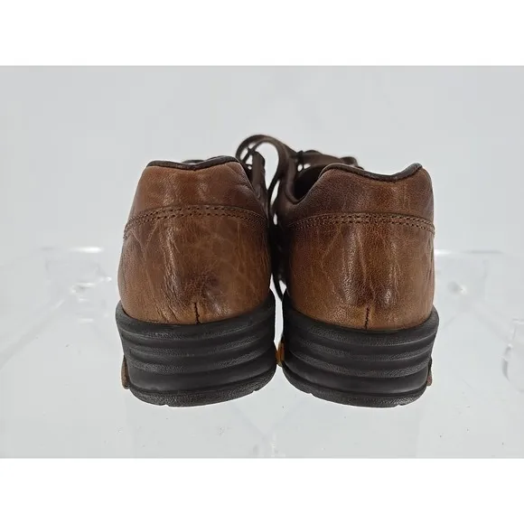 Mephisto Brown Leather Runoff AirJet Walking Shoe Mens Sz 6.5 Casual Sport Shoes