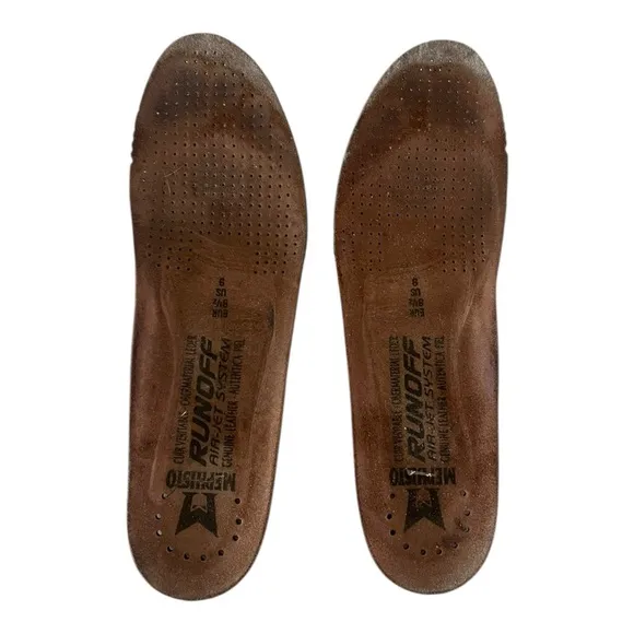 MEPHISTO MATCH BROWN LEATHER WALKING COMFORT CASUAL SHOES MEN'S SIZE 9