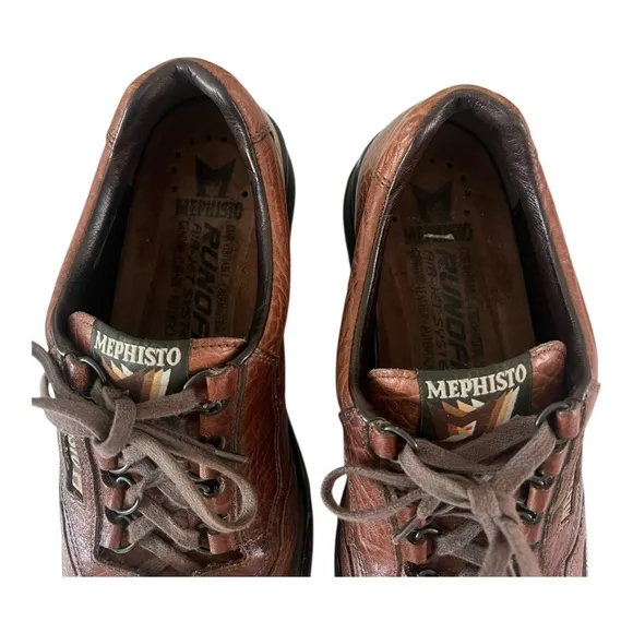 MEPHISTO MATCH BROWN LEATHER WALKING COMFORT CASUAL SHOES MEN'S SIZE 9