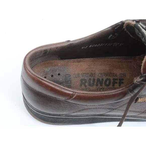 Mephisto Match Walking Shoes Runoff Air Jet Desert Brown Leather Men’s 7 Wmns 9