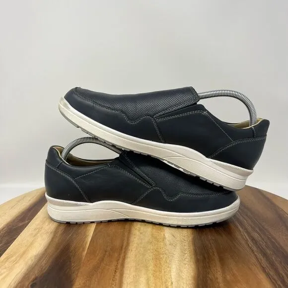 Mephisto Valter Slip On Leather Shoes Dark Navy Men’s Size 8