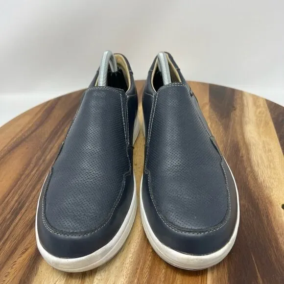 Mephisto Valter Slip On Leather Shoes Dark Navy Men’s Size 8