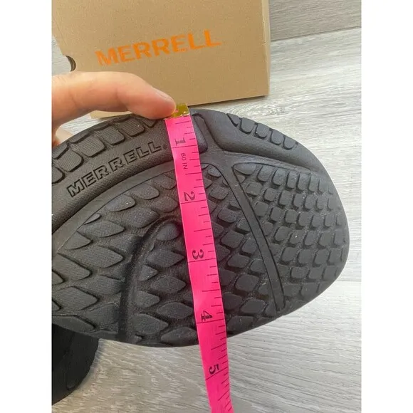 Merrell Encore Chill 2 J001909W Men's 8W Black Leather SlipOn Faux Fur Clog Shoe