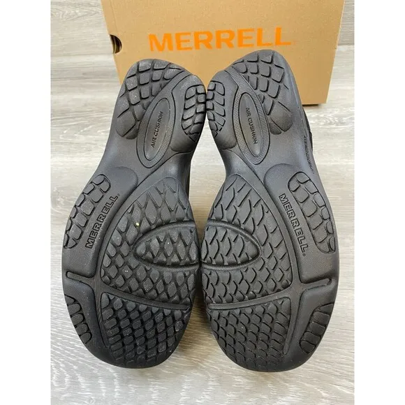 Merrell Encore Chill 2 J001909W Men's 8W Black Leather SlipOn Faux Fur Clog Shoe