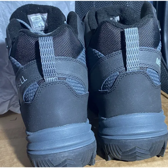 Merrell Gorpcore Thermo Chill Mid Waterproof Hiking Boots Mens 14W Gray Lace-Ups