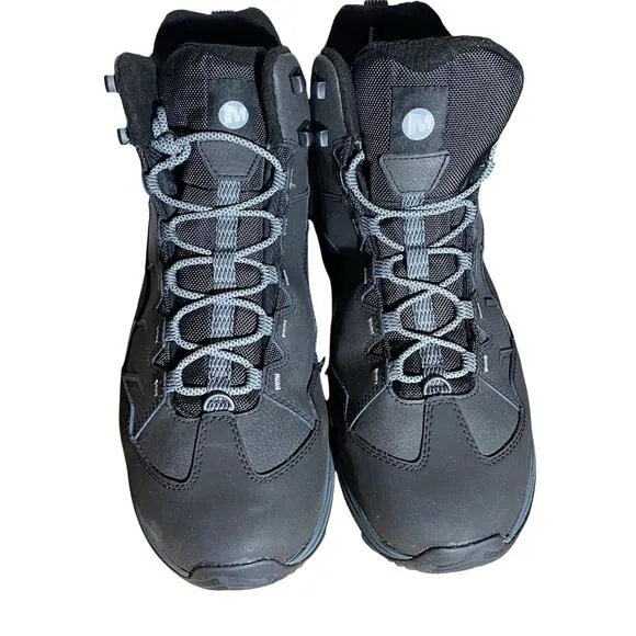 Merrell Gorpcore Thermo Chill Mid Waterproof Hiking Boots Mens 14W Gray Lace-Ups