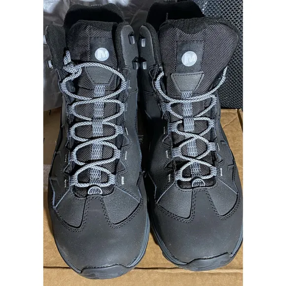 Merrell Gorpcore Thermo Chill Mid Waterproof Hiking Boots Mens 14W Gray Lace-Ups