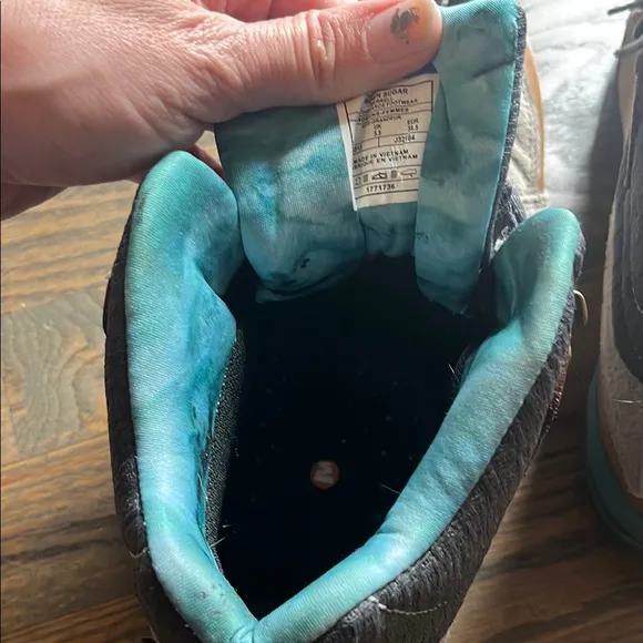 Merrell gray and Teal Hiking Boots